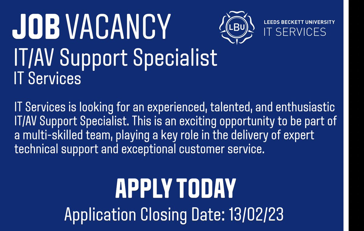 Leeds Beckett University IT Services tweet media