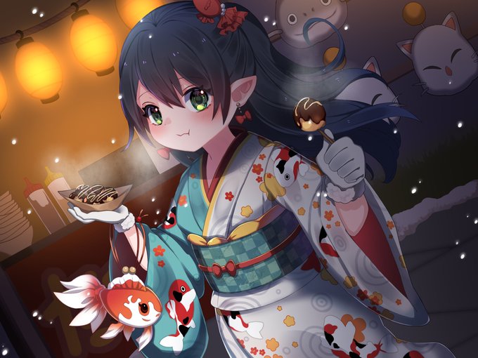 「kimono takoyaki」 illustration images(Latest)