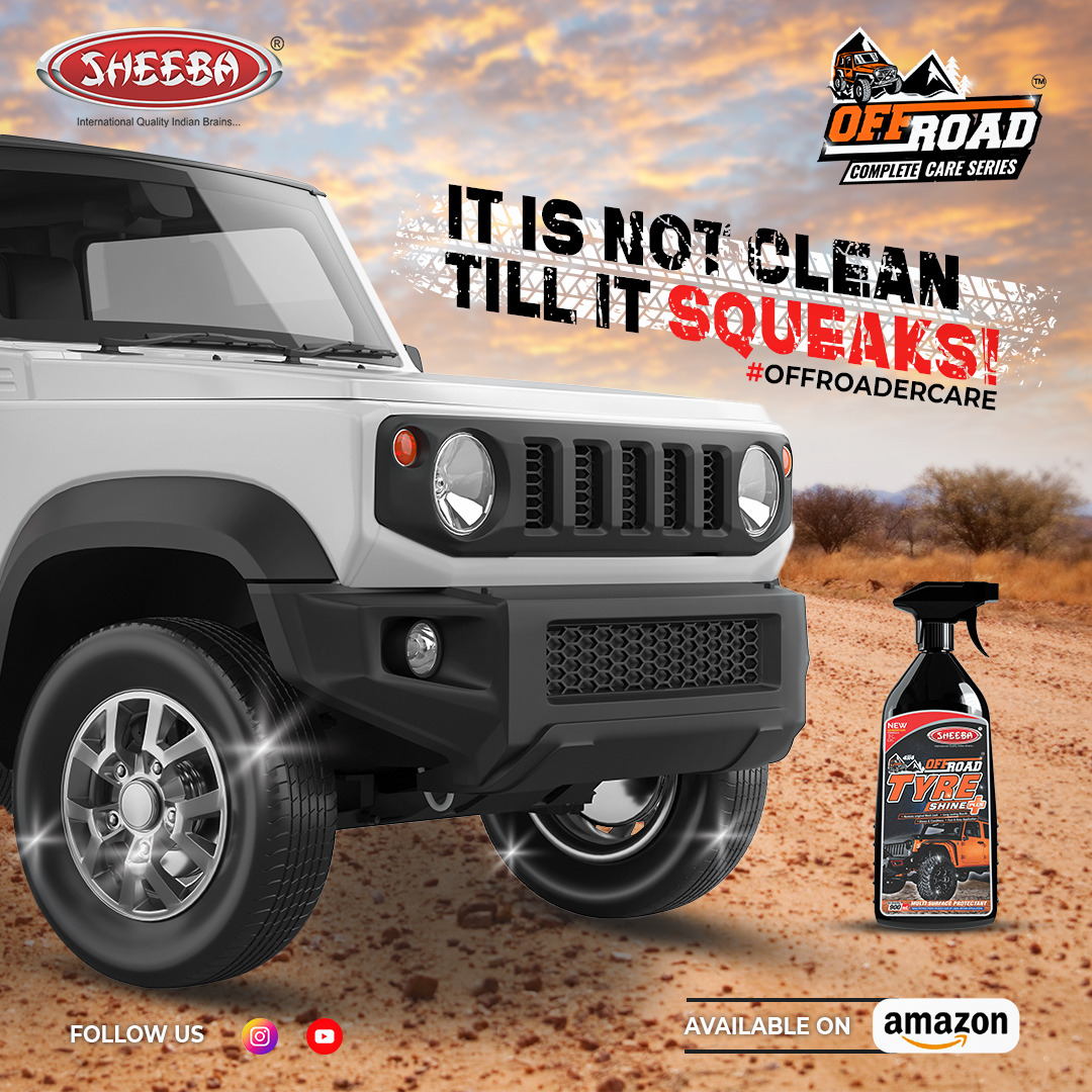 'The sound that squeaks from a brand-new tyre is always music to our ears! So keep the magic on by keeping your Off Roader tyre in the best condition with Sheeba's Off Roader Tyre Shine!'
.
.
.
#offroading #offroaders #offroadtrip #OffRoadChallenge #offroadexpo #offroadlove