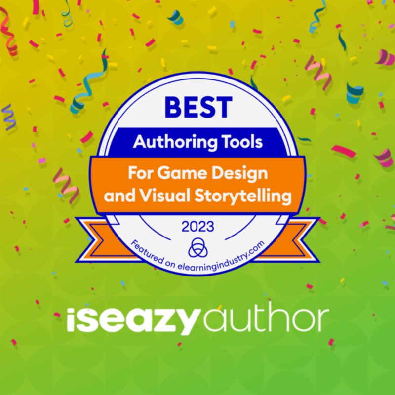 isEazy's tweet photo. This 2023 starts strong with new badges for our #isEazyAuthor tool, which is among those chosen as #HighPerformer and #BestSupport in Europe and Mid-market by @G2dotcom and as #BestGameDesign &amp; #VisualStorytelling by @elearnindustry🤩 Proud of easing your #courses creation👌 https://t.co/N0ZmFahnfc