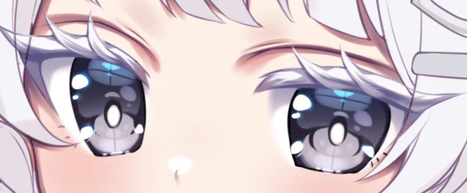 Commission #wipTrying to do the white lashes its kinda hard to do but fun at the same time ngl LOL 