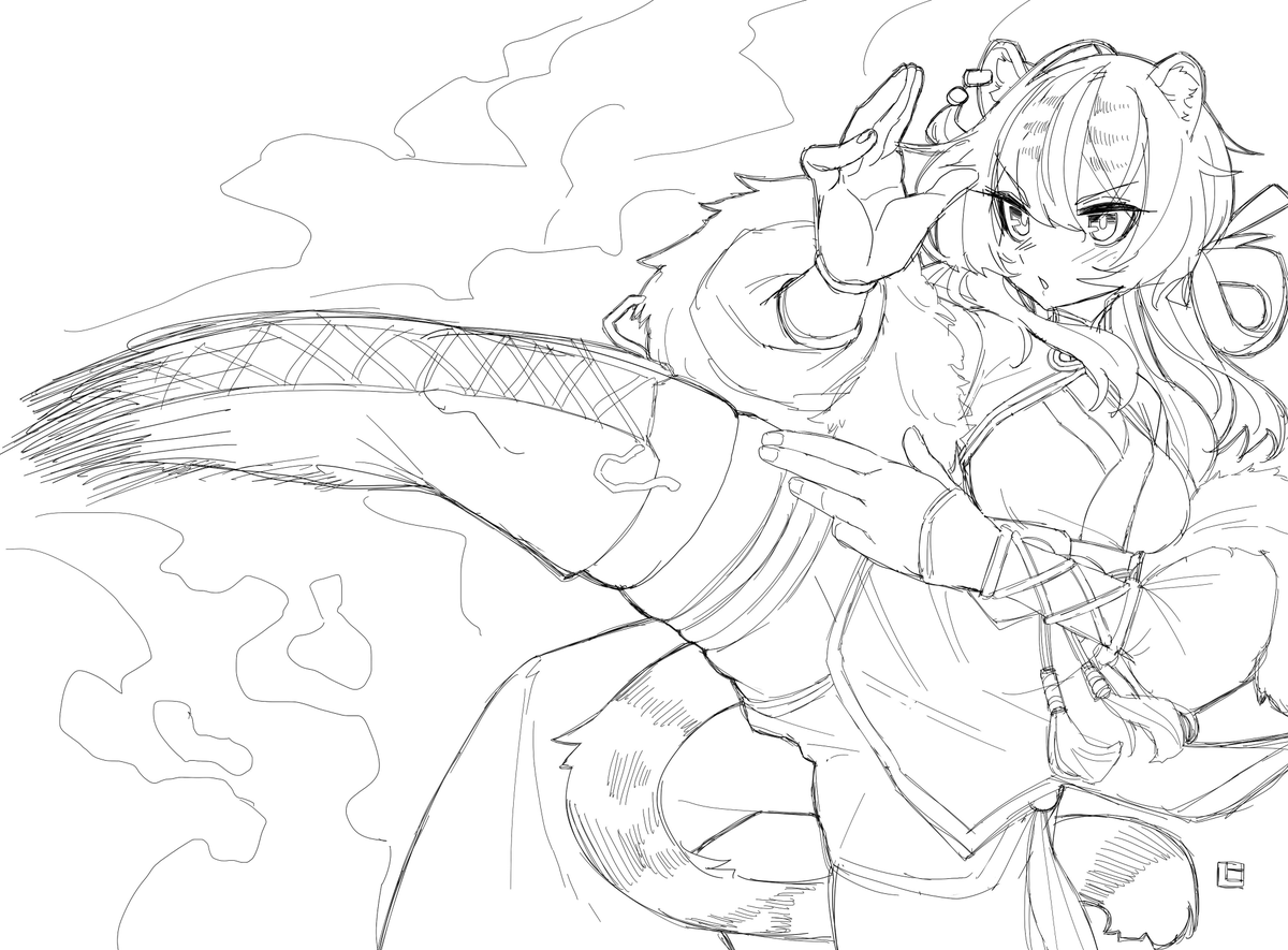 #今月描いた絵をさらそう
今月はいろいろありすぎてまともな絵が描けていない 