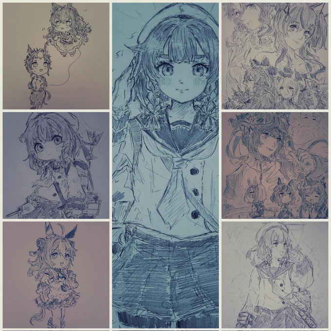 #今月描いた絵を晒そう 