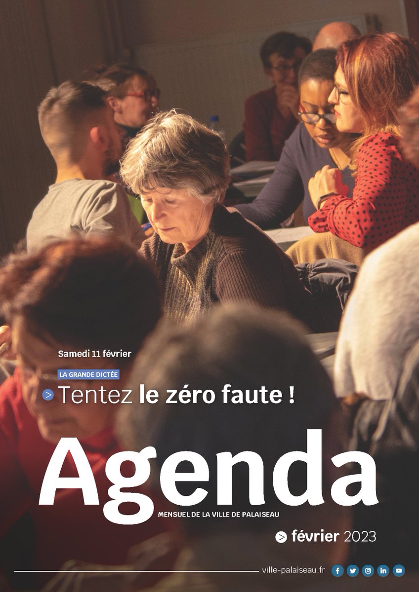 🗓 #Agenda | Prêt(e)s pour ce nouveau mois ? Grande dictée, conseils de quartier, Saint-Valentin, concerts, spectacles... Découvrez tous vos rendez-vous de février à Palaiseau en feuilletant déjà l'agenda en ligne ! 💡  

👉 fr.calameo.com/read/000333974…