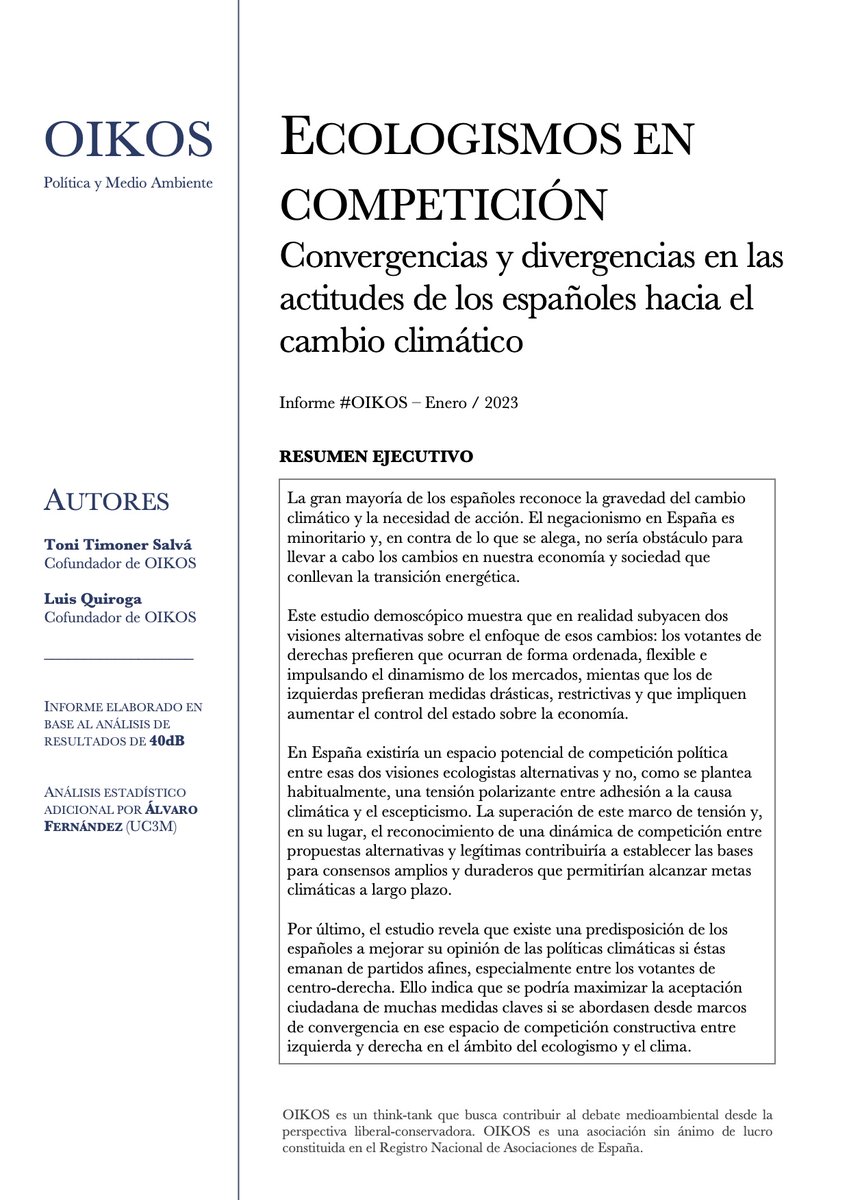 EspanaOikos's tweet photo. ¿Es posible un ecologismo de derechas en España? 
-
Esta y otras cuestiones claves del futuro del debate climatico en nuestro nuevo estudio demoscopico "Ecologismos en Competición" 
-
Registrate al webinar de presentacion

https://t.co/Lmd8EyKA78 https://t.co/XRkcRFGCWz