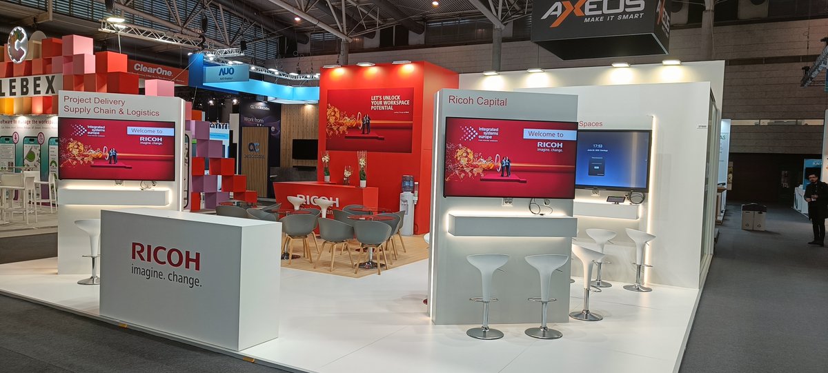 ricohspain's tweet photo. 👋Welcome to @ISE_Show!
El equipo de @ricohspain y @ricoheurope está listo para acompañarte en la adopción del #trabajohíbrido con las últimas soluciones de colaboración y mostrarte nuestras capacidades como integrador.
#ISE2023 | Pabellón 2 | Stand 2T600

https://t.co/EBzeHEsGSH https://t.co/LQPtGl1n0w