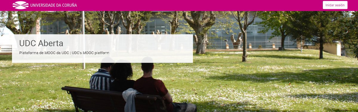 A UDC inaugura a súa nova plataforma de educación en aberto. 
O primeiro curso, "Creahlands MOOC, Xestión creativa do patrimonio e a paisaxe rural".
Máis información: udc.es/gl/novas/A-Uni…
 
👉udcaberta.udc.gal
