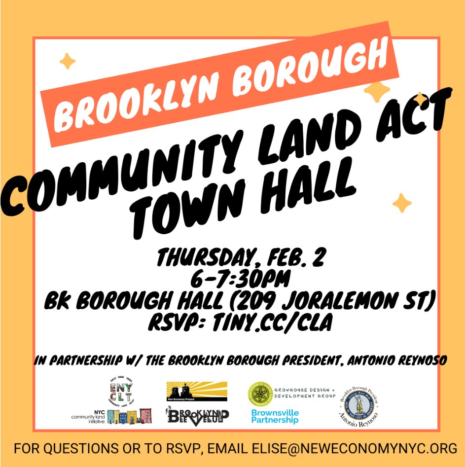 PLZ R/T & JOIN US for CLT Day of Action. The fight for: #COMMUNITYWEALTHBUILDING #COMMUNITYOWNERSHIP 
@JessicaFrancoBK @brooklynnaacp @barikaXw @CNYCN @oakclt @enyarchives @GrowBrooklyn @AARP @IsabelAnreus @PatriceEdwards_ @mikeysandmel