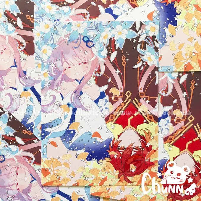 They are now available! They are printed in glittery  