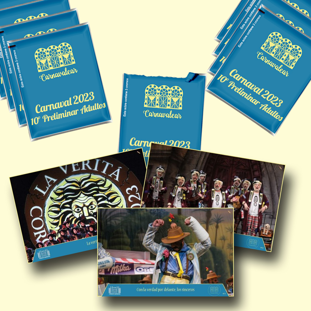 Nuevo álbum, de la décima sesión #COAC2023P10 con la colaboración de <a href="/codigocarnaval/">Código Carnaval</a>

77 nuevos cromos coleccionables de nuestro vendito carnaval

carnavalear.com/album-cromos/a…

¡Colecciónalos todos!