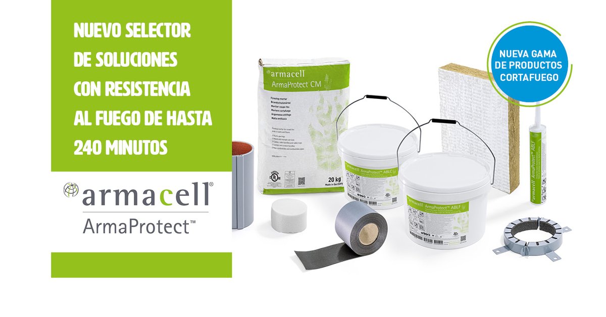 Las soluciones #ArmaProtect sellan de manera fiable las penetraciones de instalaciones y mantienen las vías de escape libres de humo y gases tóxicos hasta 240 min.

➡️Consulte el Selector de soluciones ArmaProtect bit.ly/3HGDpVj

#MakingaDiffrenceAroundtheWorld