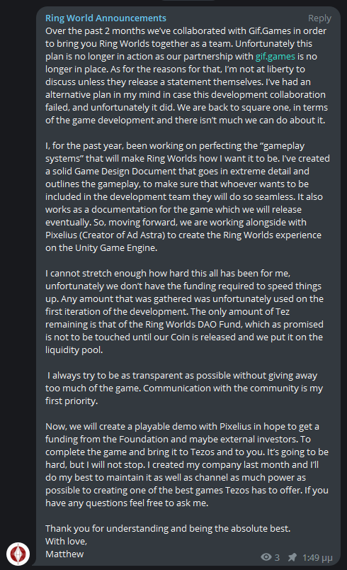 Ring Worlds | TTRPG on #Tezos tweet media