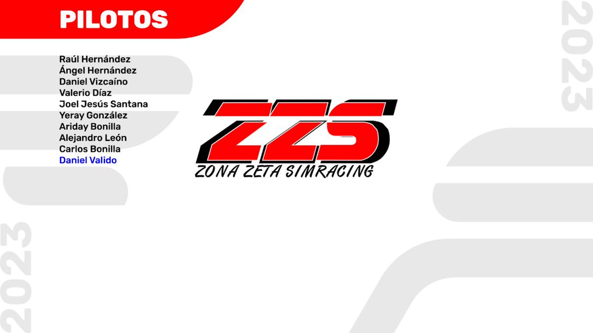 club_simracing's tweet photo. 🎽 FICHAJES ZONA ZETA SIMRACING 2023 https://t.co/OErYh6038S
