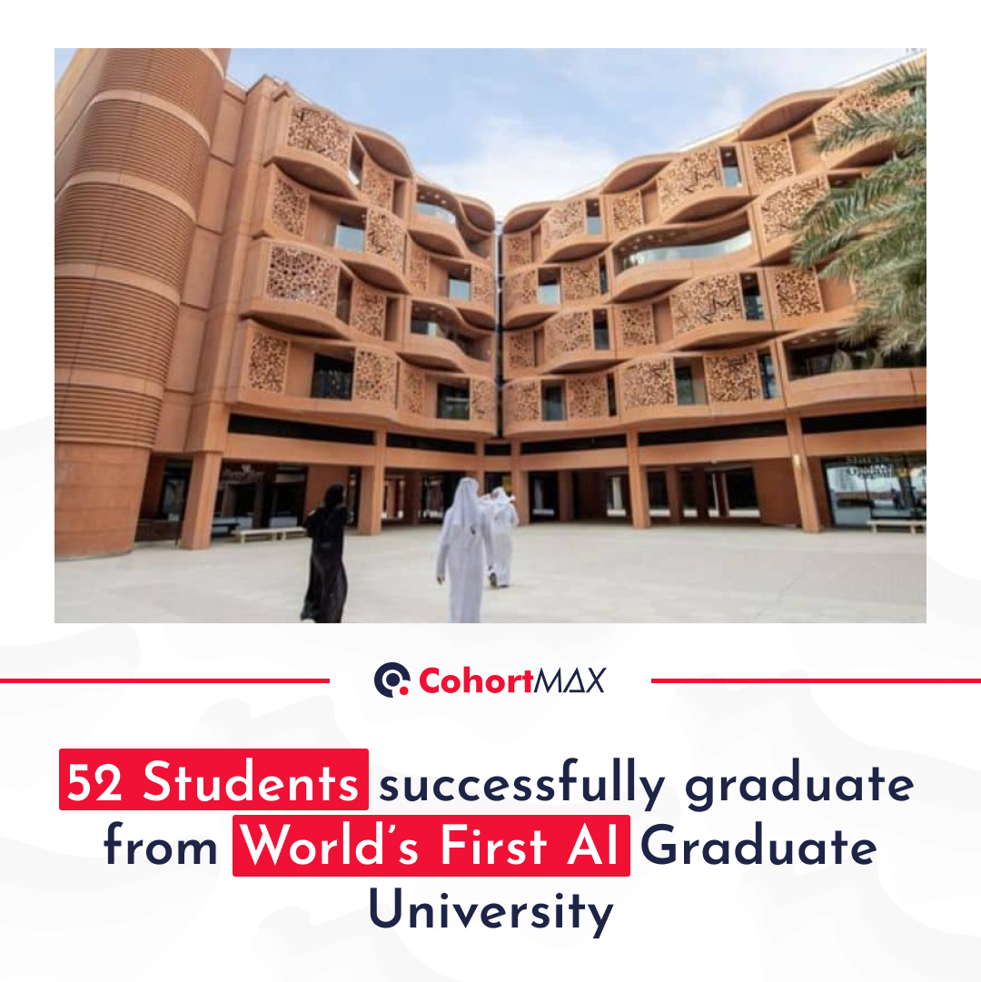 Abu Dhabi-based Mohamed bin Zayed University of Artificial Intelligence (MBZUAI) has issued graduate degrees to 52 students from 24 countries in the key AI fields of computer vision and machine learning.

#Cohortmax #Abudhabi #Zayeduniversity #AI ‍‍‍‍‍