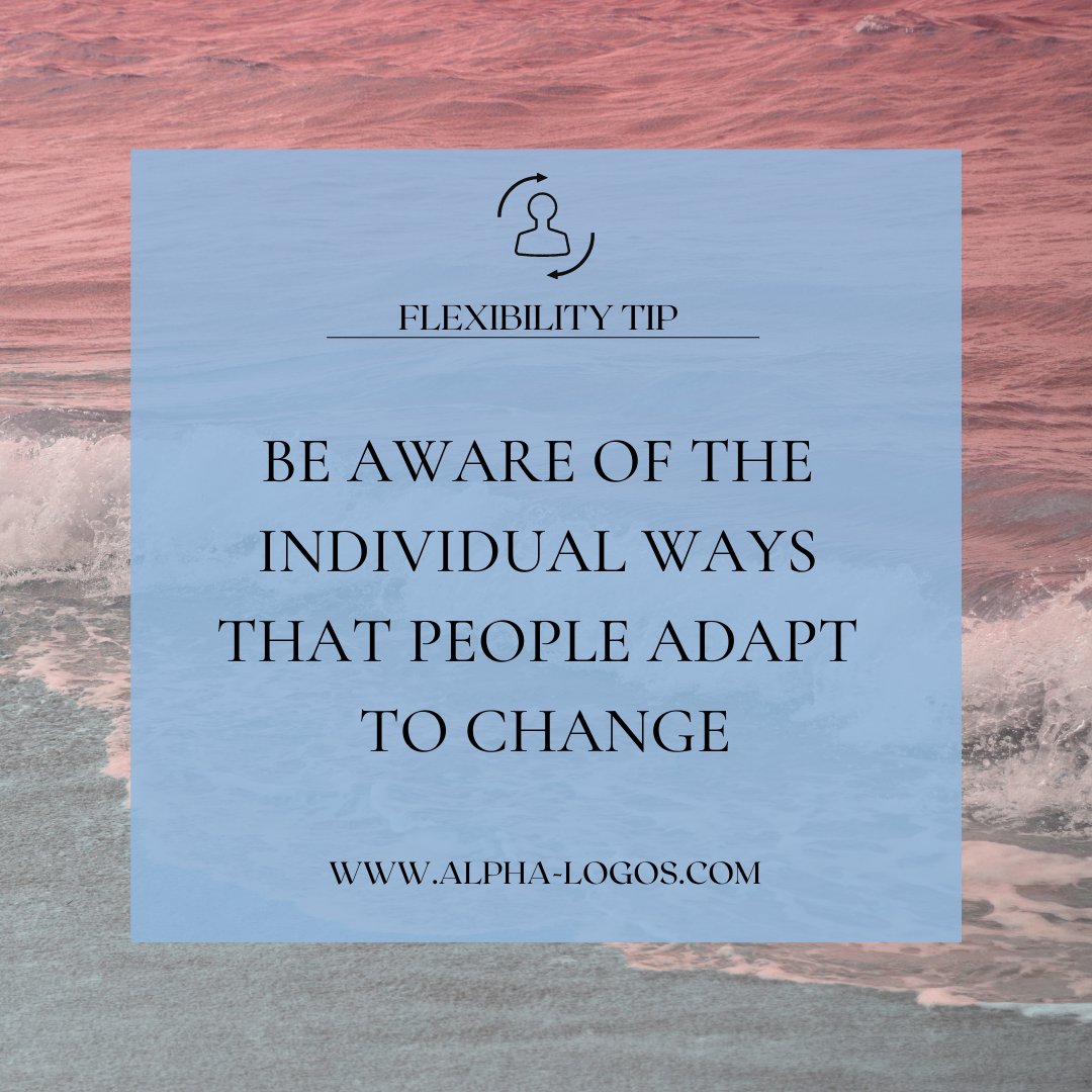 AlphaLogosCoach's tweet image. How do you help your team acclimate to change?
Your team is made up of unique individuals that will all respond to change differently. Be aware of the different ways your team members adapt. This helps everyone adjust as efficiently as possible
#BeginwithMindset #HealthyWorkplace