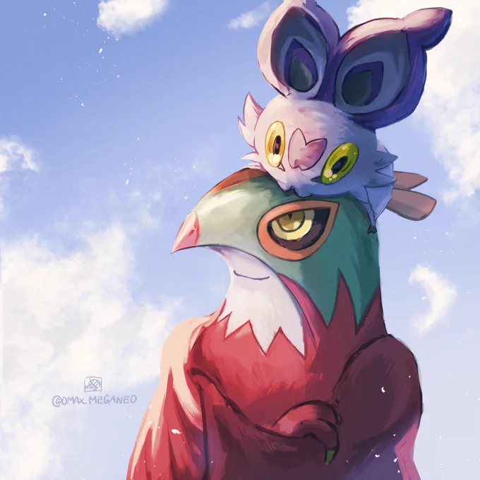 ポケモンSV、ルチャブルとオンバットの生息地が同じだ!!って気付いてテンション爆上がりでアニメ(XYとZ)を見返し、そのままの熱量で勢いのままに描いていた絵ですフォロワーさん是非アマプラでXYとZを観てくれ…… 