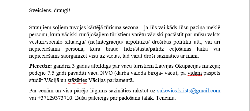kSukevics's tweet photo. Būšu pateicīgs par padošanu tālāk. Tencinu. https://t.co/mKWtFEGywA
