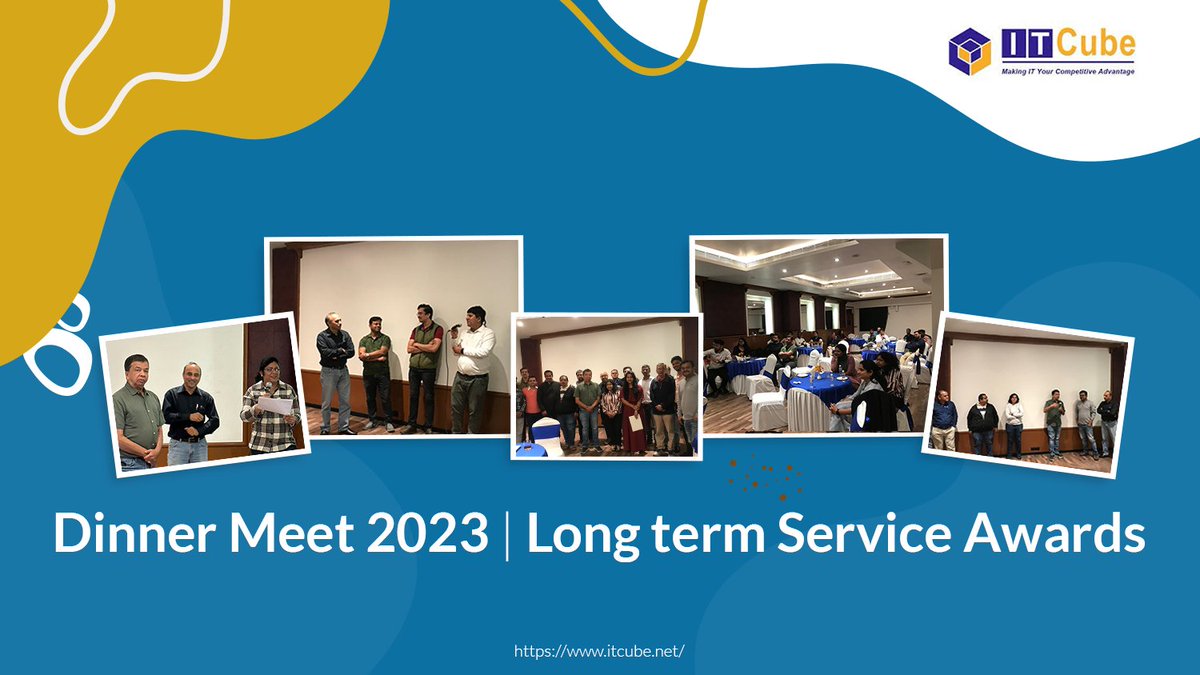 ITCubesolution's tweet image. “Dinner Meet – 2023” Reconnect session | Felicitation of Long-term Service Awardees | Cherishing Moments of Togetherness – #ITCubians 

#itcube #longterm #awards