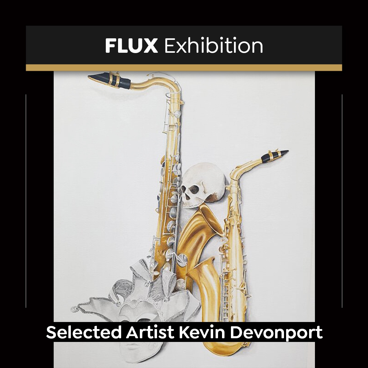 Artist @kevindevonportfineart is currently exhibiting in The FLUX Review Virtual show. 

Contemporary vanitas in my own style with a minimalist background. Questioning how contemporary outlooks ignore the more worrying issues we face in the pursuit of celebrity culture.