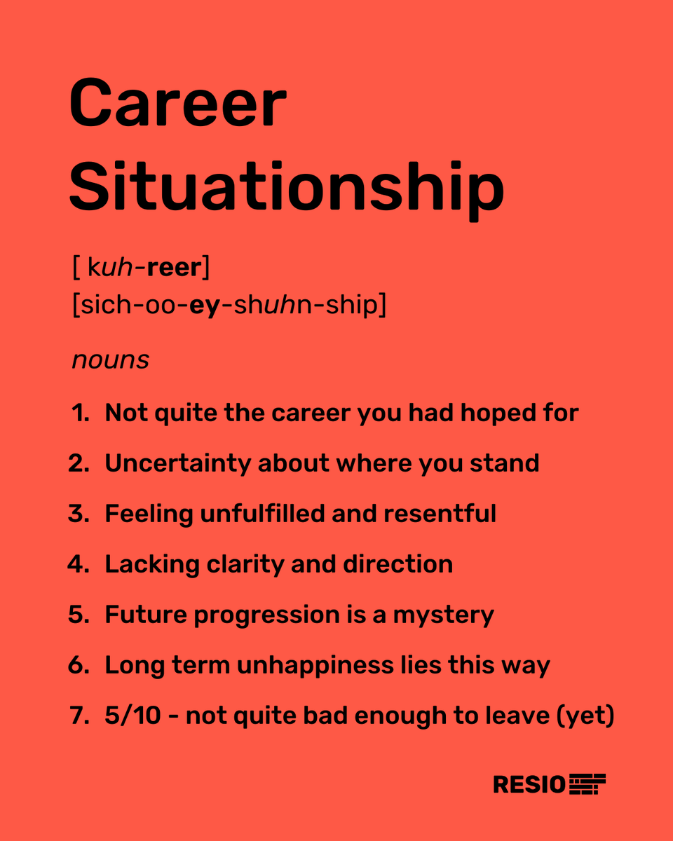 weareresio's tweet photo. 𝗔𝗿𝗲 𝘆𝗼𝘂 𝗶𝗻 𝗮 𝗖𝗮𝗿𝗲𝗲𝗿 𝗦𝗶𝘁𝘂𝗮𝘁𝗶𝗼𝗻𝘀𝗵𝗶𝗽?
Take control and create the career path that you deserve.
Turn that uncertain feeling into a confident and exciting future!

 #careerchanger #careertalk #careerinspiration #careerstrategy #careerchoice #careeroptions https://t.co/fK0NN07OvC