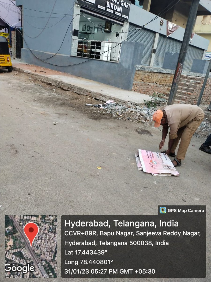 GhmcSpecialist's tweet photo. @NaniKakarala @DrPadmala @GHMCOnline @CommissionrGHMC @GhmcMayoroffice @GadwalvijayaTRS Good evening sir 
Complaint attended and Cleared https://t.co/KxoEeYmCA7
