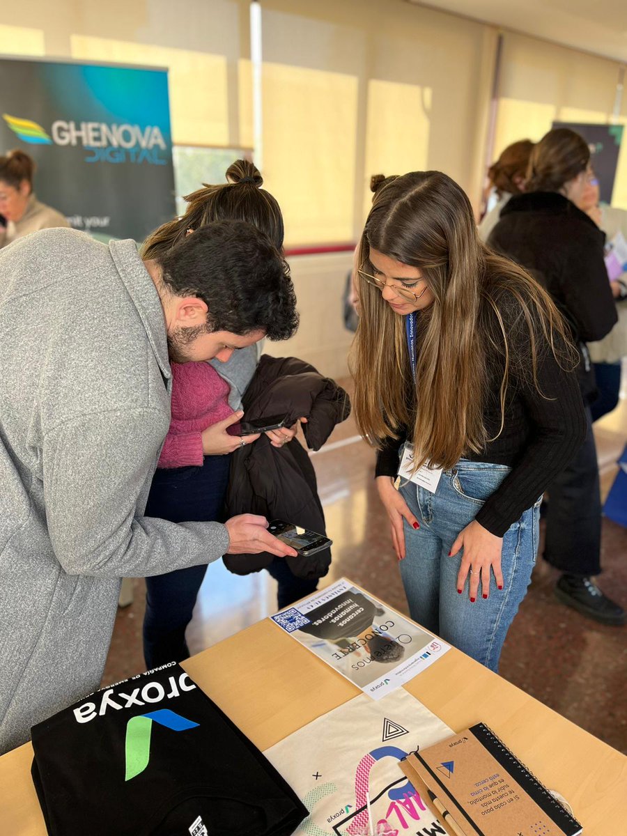 Proxya (@proxyati) on Twitter photo Nuestras compañera de Personas y Comunicación ya están desde esta mañana en la VI Feria de <a href="/Etsii_practicas/">Prácticas Externas ETSII US</a> de la Escuela Técnica Superior de Ingeniería Informática de la <a href="/unisevilla/">Universidad de Sevilla</a>.
🕝Estaremos hasta las 14:30 en el stand, ven a conocer #Proxya.
¡Te esperamos!🙌 Nuestras compañera de Personas y Comunicación ya están desde esta mañana en la VI Feria de <a href="/Etsii_practicas/">Prácticas Externas ETSII US</a> de la Escuela Técnica Superior de Ingeniería Informática de la <a href="/unisevilla/">Universidad de Sevilla</a>.
🕝Estaremos hasta las 14:30 en el stand, ven a conocer #Proxya.
¡Te esperamos!🙌