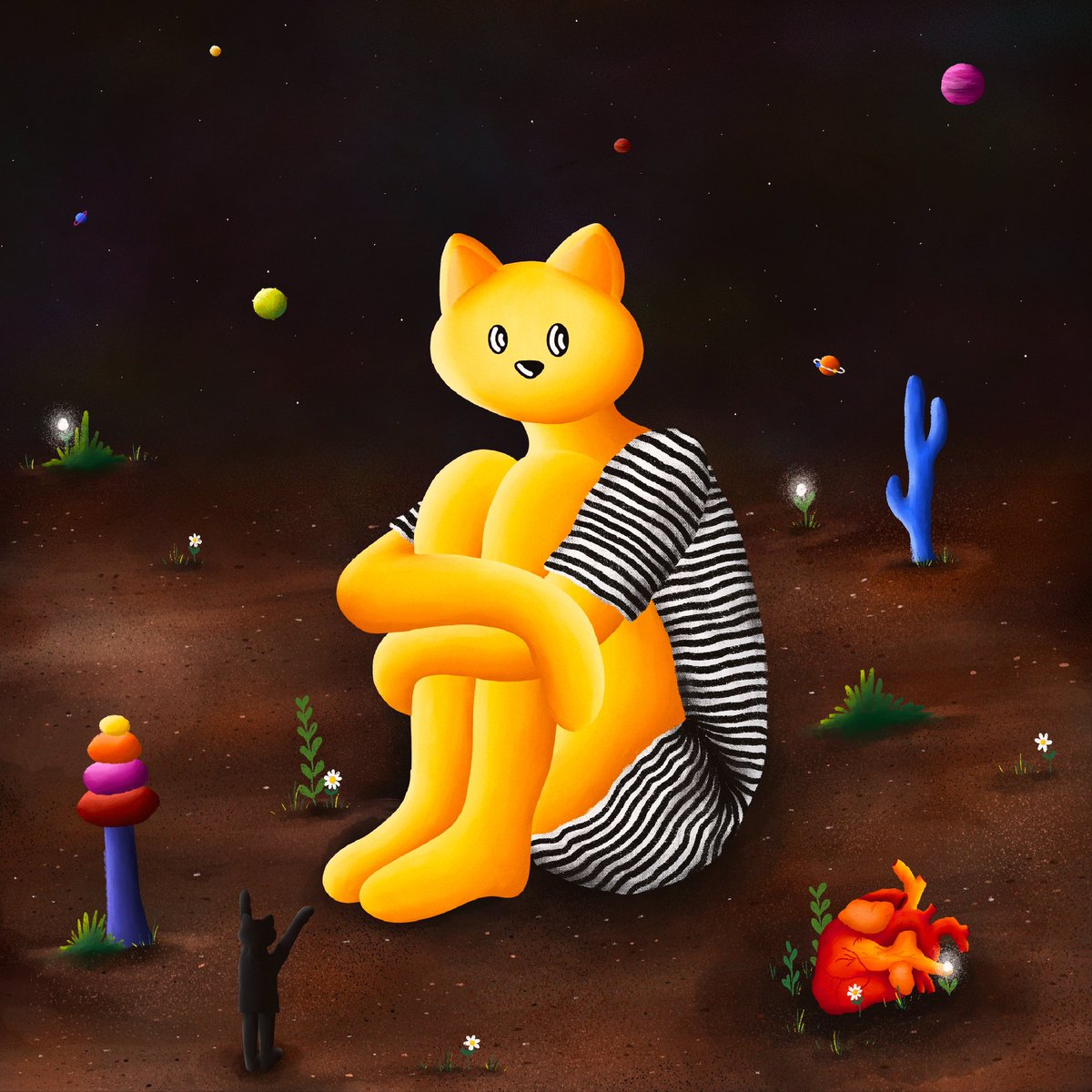 Catverse Drop ✨

Sometimes the demon is your own mind…❤️🧡💛

“The Eternal Heart” 
1/1 on <a href="/foundation/">Foundation 🌐</a> 

Reserve 0.1 eth

RTs and loves are very appreciated 🤍

Link down below