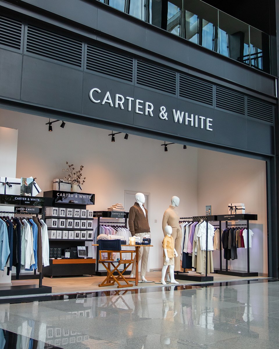 bluewaters_dxb's tweet photo. تنبيه بافتتاح متجر جديد! Carter and White الآن في ذا وارف 🛍️ لا تفوتوا زيارته لتجددوا خزانة الملابس لديكم باختيارات من أحدث مجموعاتهم! 

#Bluewaters #CarterAndWhite #PlacesToShop #ThingsToDo https://t.co/rCB5khcuZD