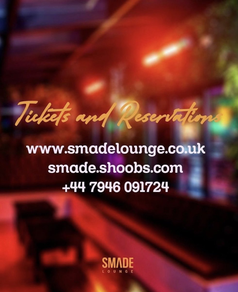 smadelounge's tweet photo. Shisha & Suya Tuesdays π¨π¨π€©Back to Back Lit vibes #SMADELoungeπ₯π₯
@iamSMADE @Smadeevents #shisha #Suya @smadelounge #SMADEParties https://t.co/MVjwWeOCEz