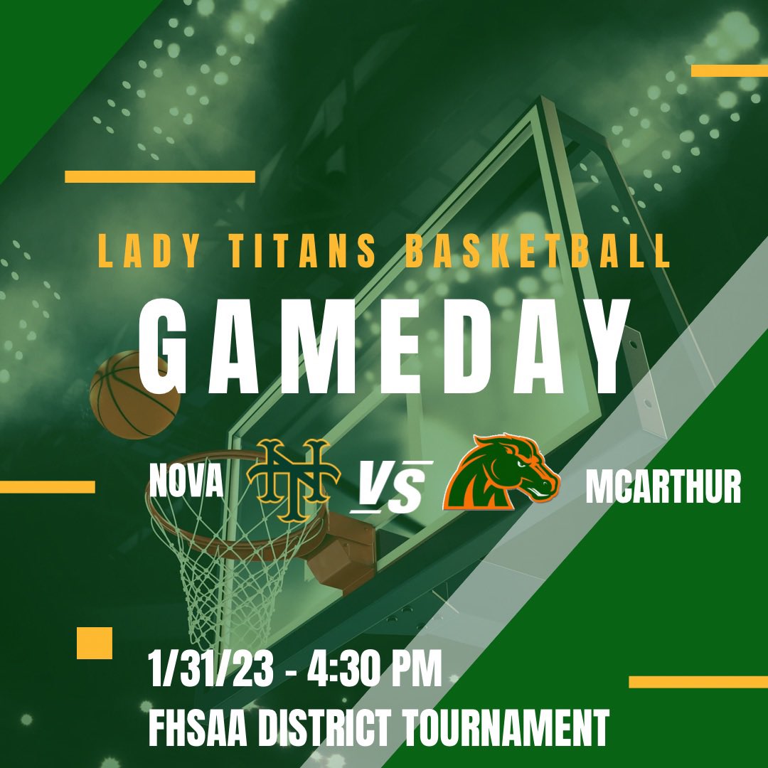 GBBNova's tweet image. FHSAA District Tournament 

🆚 McArthur
📍 Everglades High School
⏰ 4:30 PM
🎟 GO fan

#WeAreNT⚡️