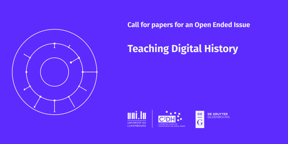 Journal_DigHist's tweet photo. Call for papers! Would you like to write about your experience in teaching digital history? We invite you to submit an abstract for our first open issue on the teaching of #dighist.
Co-edited by @maddenamanda, @SilkeSchwandt and Emmanuel Ngué Um.
https://t.co/62EamnkMbr https://t.co/Eix5yHfCI9