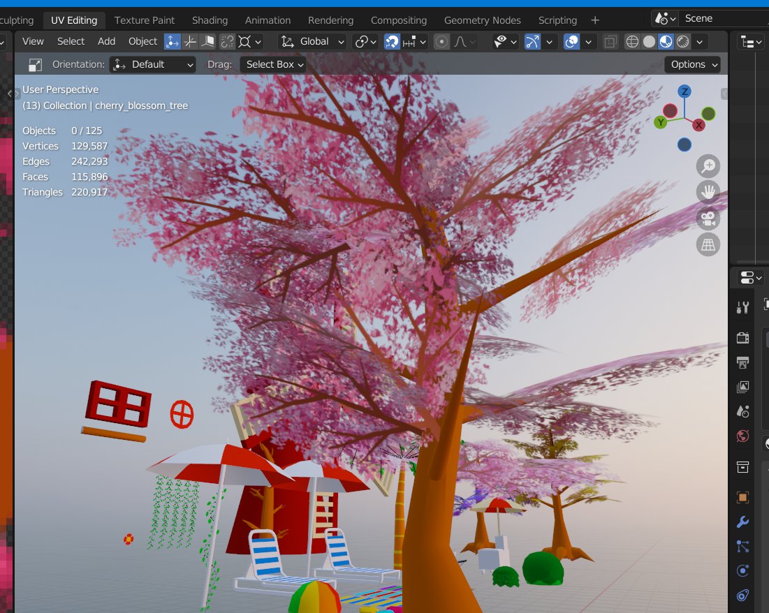 Not me making cherry blossom 3D models at 7am lol

#blender3D #b3d #cherryblossomtrees #japan #gamedev #3Dmodeler #3Dart