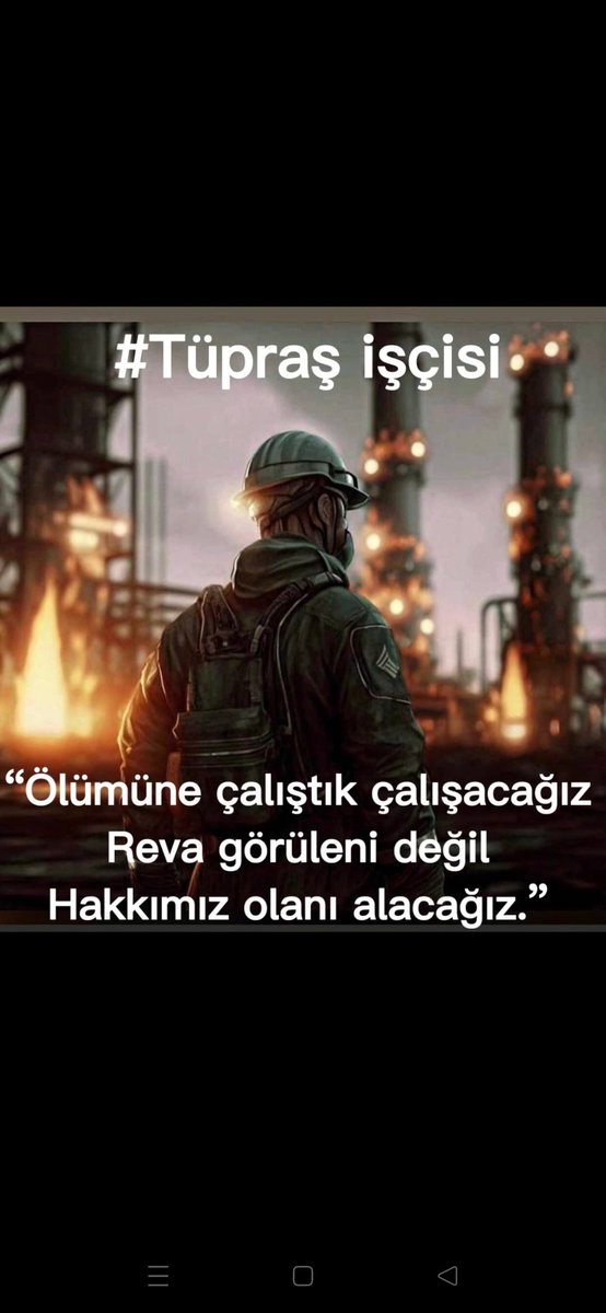Tüpraşa Ses Ver Gündüz, gece, mesai, bayram, yılbaşı demeden çalışıyoruz. Emeklerimiz görmezden gelinemez!
#TuprasMeselesiMemleketMeselesi