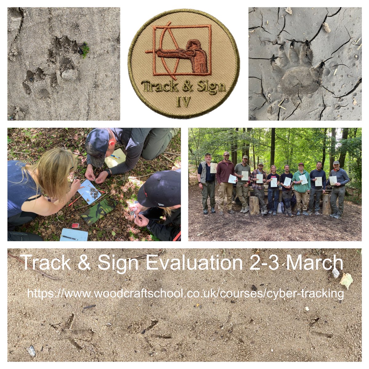 First UK CyberTracker track and sign evaluation of 2023. Suitable to for trackers of all levels. woodcraftschool.co.uk/courses/cyber-… #wildlifetracking #trackandsign #bushcraft #woodcraftschool #traditionalecologicalknowledge #wildlife