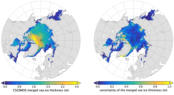 ❄️❄️❄️ #CryoSat NEWS ❄️❄️❄️ A new version of the SMOS-CryoSat level 4 sea ice thickness product is now available 🥳🪩🎉 ℹ️👉earth.esa.int/eogateway/news…