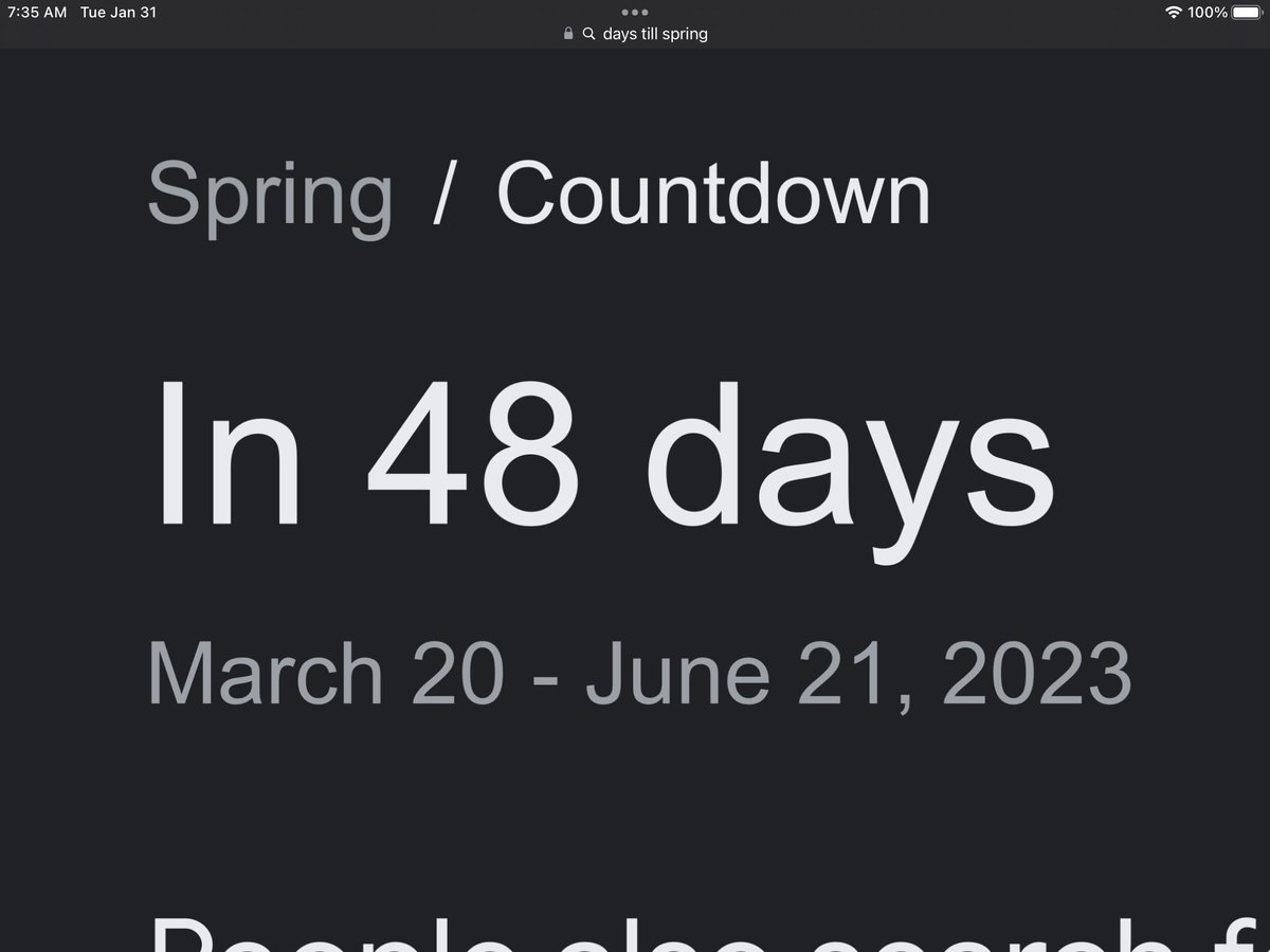 Lynn on Twitter "Damn, it’s cold 🥶 48 days till spring 💐"