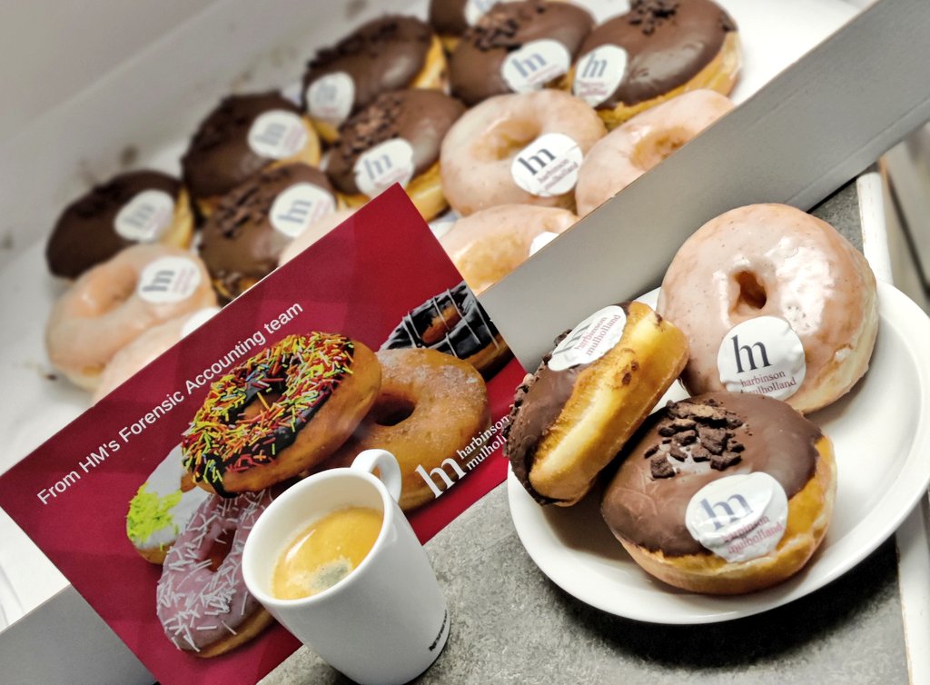mills_selig's tweet image. Massive thanks to Barry and Callum @HarbinsonMul for making our afternoon! 

How did you know #WeAreOhDonuts is a fav around here? 🙂☕🍩 #ForensicResearch 

#YourLegalTeam