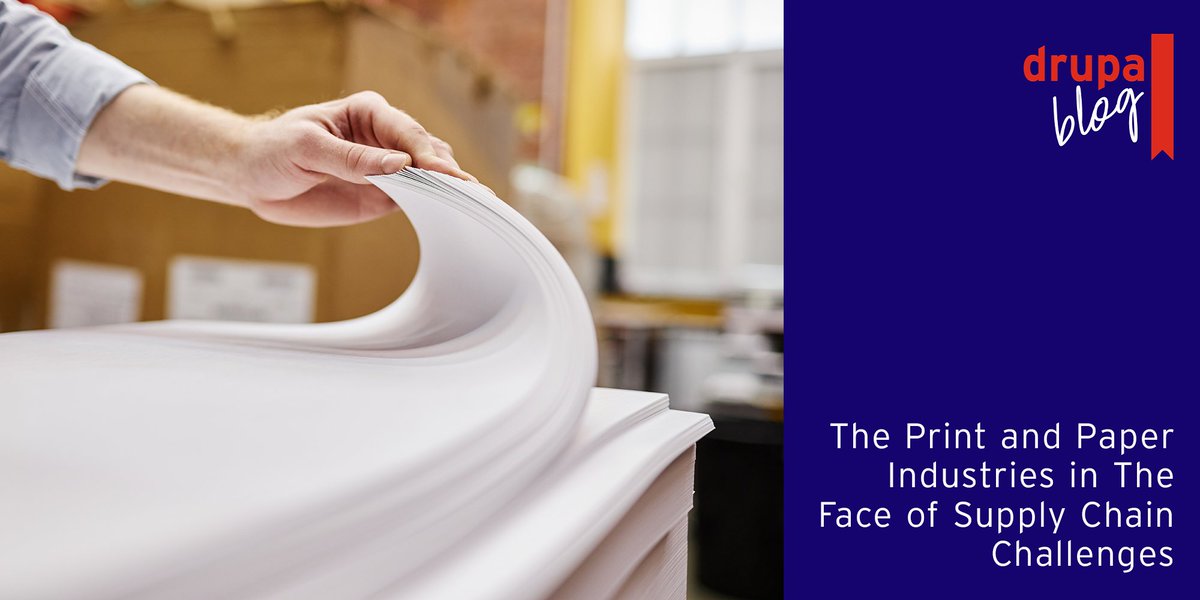 With energy prices now sky-high 📈, global #rawmaterial has been heavily impacted. How is the #printing segment coping with the shortage of #paper 📄 &amp; #supplychain pressures? 👉🏻 Find out more in our #drupa blog post: blog.drupa.com/de/the-print-a…