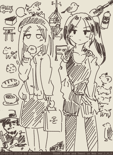 キャラデザ案 #tegaki_dt 