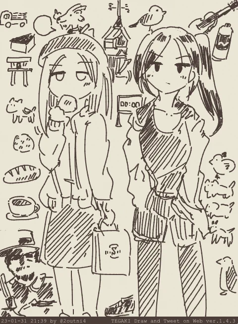 キャラデザ案 #tegaki_dt 