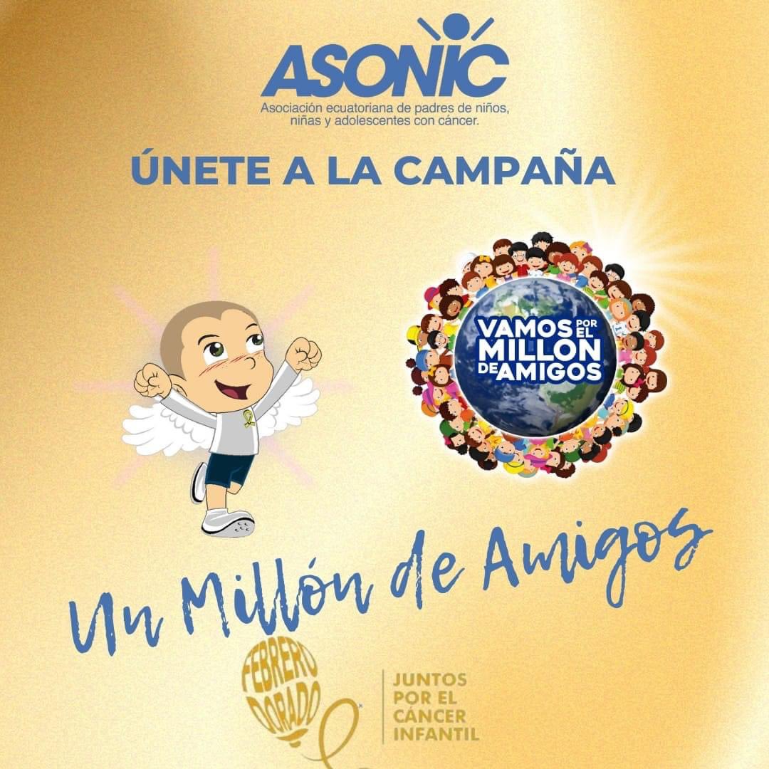 ¿Sabes cuál es nuestro sueño?
Seguir ayudando a que más niñ<a href="/s/">『S』</a> y adolescentes con cáncer 🎗 sigan viviendo y disfrutando; pero muchas veces no es sencillo, Campaña "UN MILLÓN DE AMIGOS"
A veces hace falta una pequeña idea y muchas buenas intenciones
#CáncerInfantil  #todosjuntos