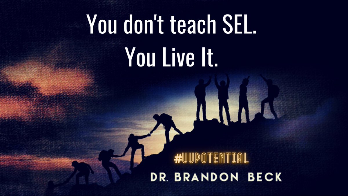 Subtle reminder that #SEL is not something you only teach separately. It is a part of the fabric of every single interaction, lesson, and conversation you have.
.
.
.
#UUPotential
#edchat
#suptchat