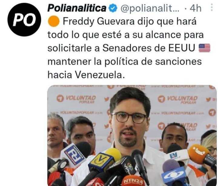 Comandopatria1's tweet photo. Freddy Guevara Uno de los culpables de los bajos salarios de los empleados públicos en Venezuela https://t.co/m44szJkrAE