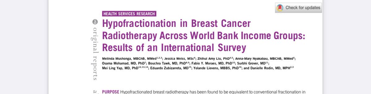 Hypofractionation in breast cancer, international trends by income groups. More to be done for knowledge transition from evidence to clinical practice. ⁦@daniellerodin⁩ ⁦@fabiomoraesmd⁩ ⁦@AnaNyakabau⁩ ⁦@JCOGO_ASCO⁩ ⁦@marykge⁩ ⁦@Rubagumyaf⁩ ⁦