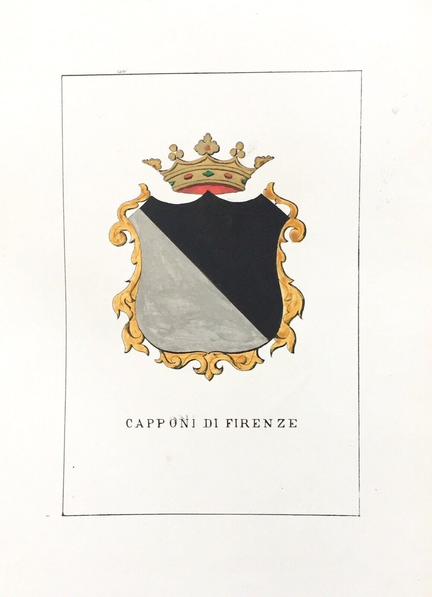 HREAssociation's tweet photo. House of #Capponi - Counts of the Holy Roman Empire. Tuscan family resident in Florence from 1210 and prominent in public office from the late fourteenth century to 1530. https://t.co/dvRpIbTqc8