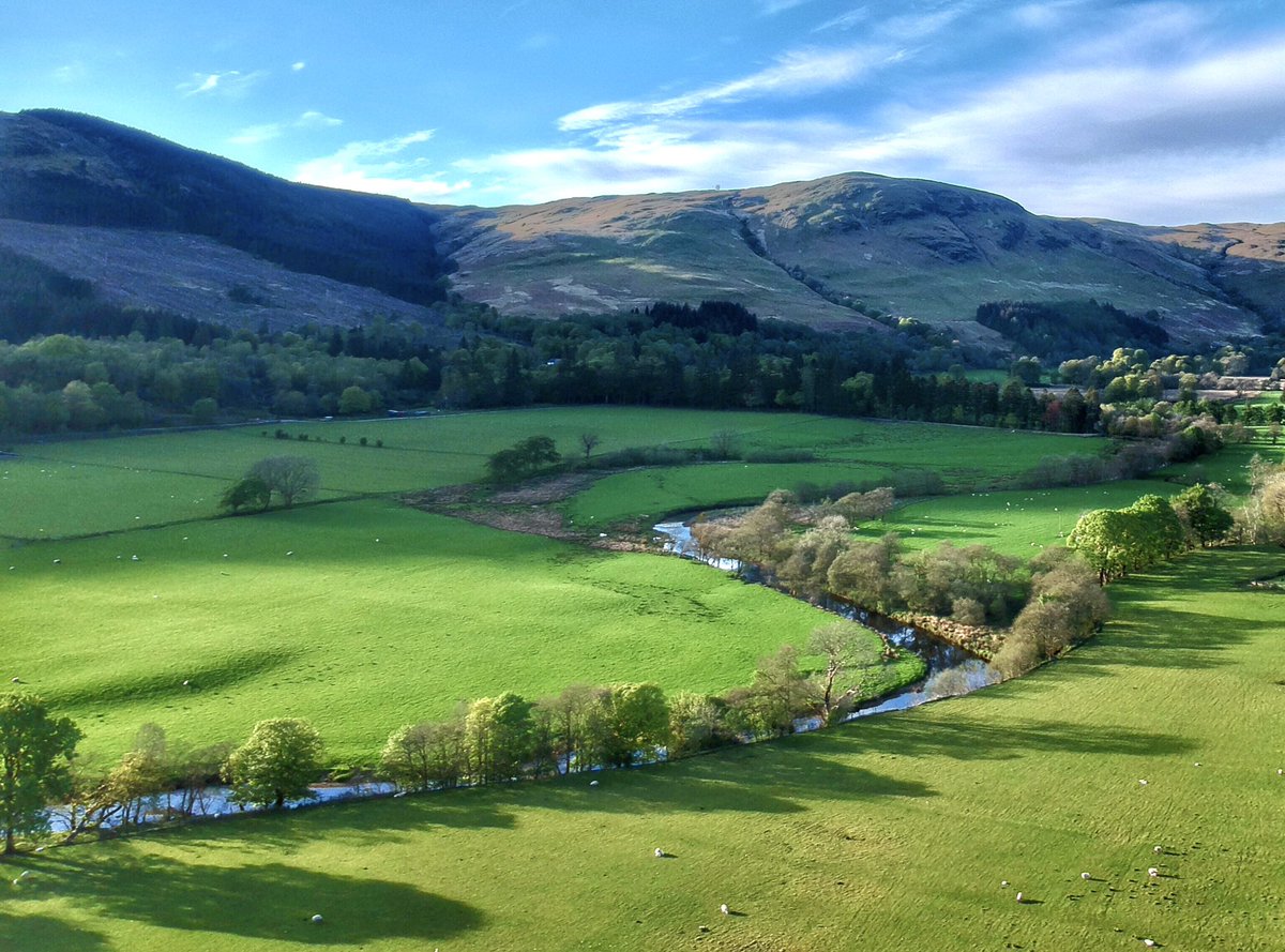 The view from above over the glen.  Glendaruel is a magical place at any time of year #holidayaccommodation #argyll #scotland