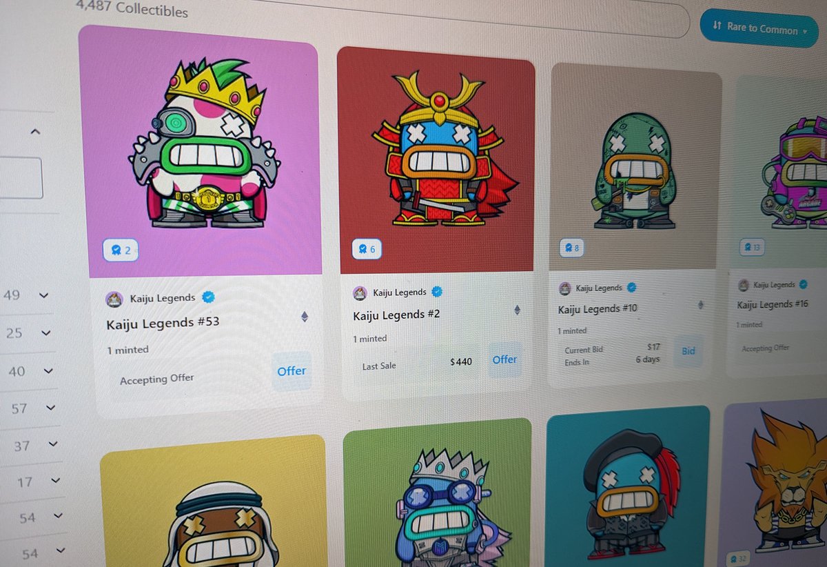 KaijuLegendsHQ's tweet photo. We are very happy to announce that our official ranking has been added to @cryptocomnft
Big thanks to @cryptocomnft for making it happen!
How rare is your Kaiju? https://t.co/ZSb3obN1nq