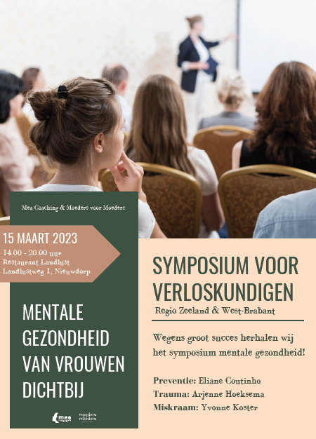 Speciaal voor Verloskundigen in West-Brabant &amp; Zeeland:  Op woensdag 15 maart organiseert Mea Coaching het mini-symposium "Mentale Gezondheid voor vrouwen dichtbij". Je ontvangt 4 KNOV-accreditatiepunten. Locatie: Restaurant Landlust te Nieuwdorp - ow.ly/xbp950MFrJX.