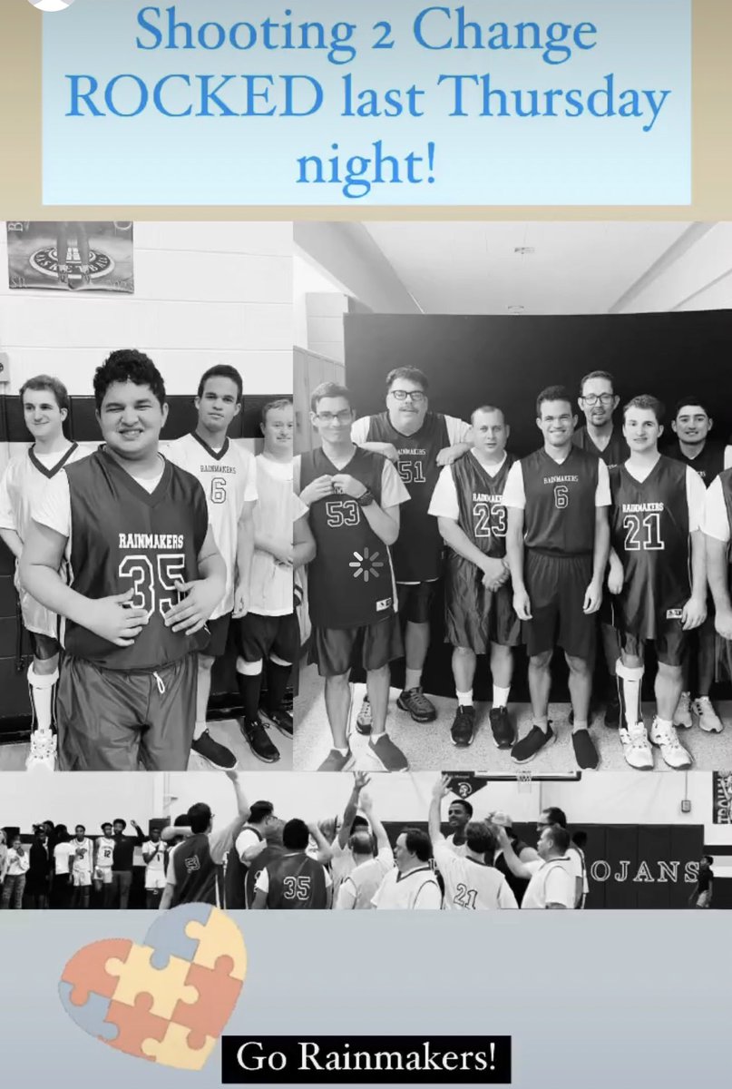 candice_dodson's tweet photo. So PROUD of my Rainmakers for participating in @Shooting2Change! #specialneeds #shootingtochange #efgcbasketball #efgc https://t.co/qAP0BKC8BP
