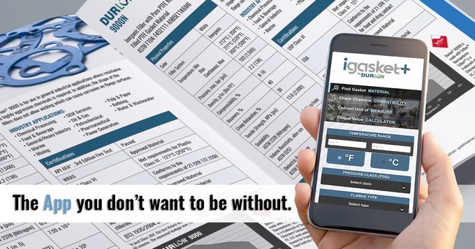 GasketResources's tweet photo. Have you tried our new app - #iGasketPlus - 4 easy steps to finding gasket material that will meet your requirements? #GasketMaterial search, #ChemicalCompatibility Chart, #UnitConversion &amp; #TorqueValue Calculator. Download from here: https://t.co/BLd4jqS1Fx https://t.co/s9KMlKqj2u